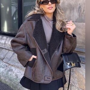 Zara Double Faced Jacket Medium
